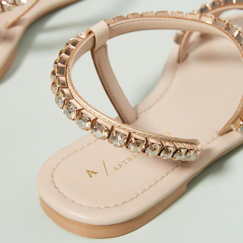 Anthropologie Embellished Alexis Sandals